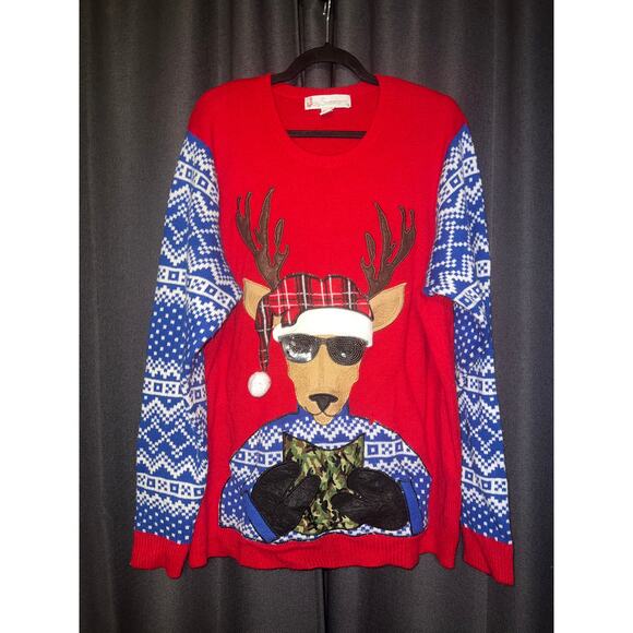 Ugly Christmas Sweater Xmas Size XXL - Picture 1 of 3